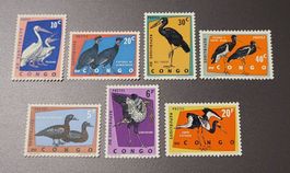 Kongo schöne briefmarken motiv Vögel **