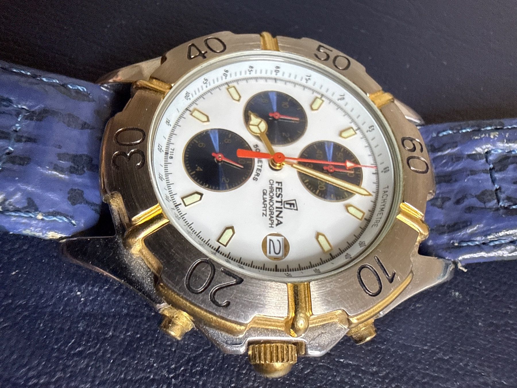 Festina Uhren: Festina Chronograph 40 mm – Gebraucht aus Pfeffingen von Allhandelklgwatches 1
