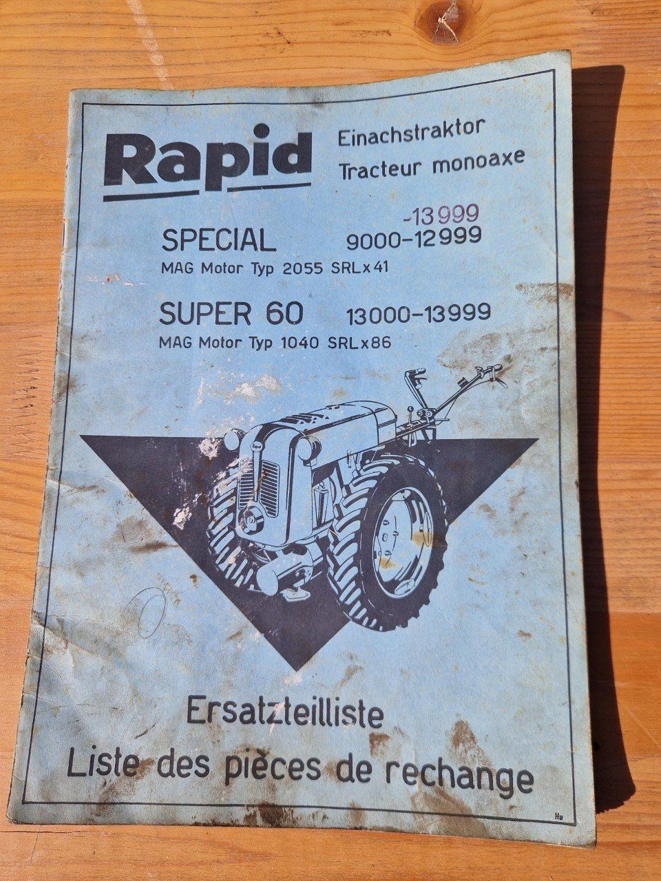 Tracteurs: Original Ersatzteilliste Rapid Special / Super 60 – D'occasion à Dürnten par Bachtel84
