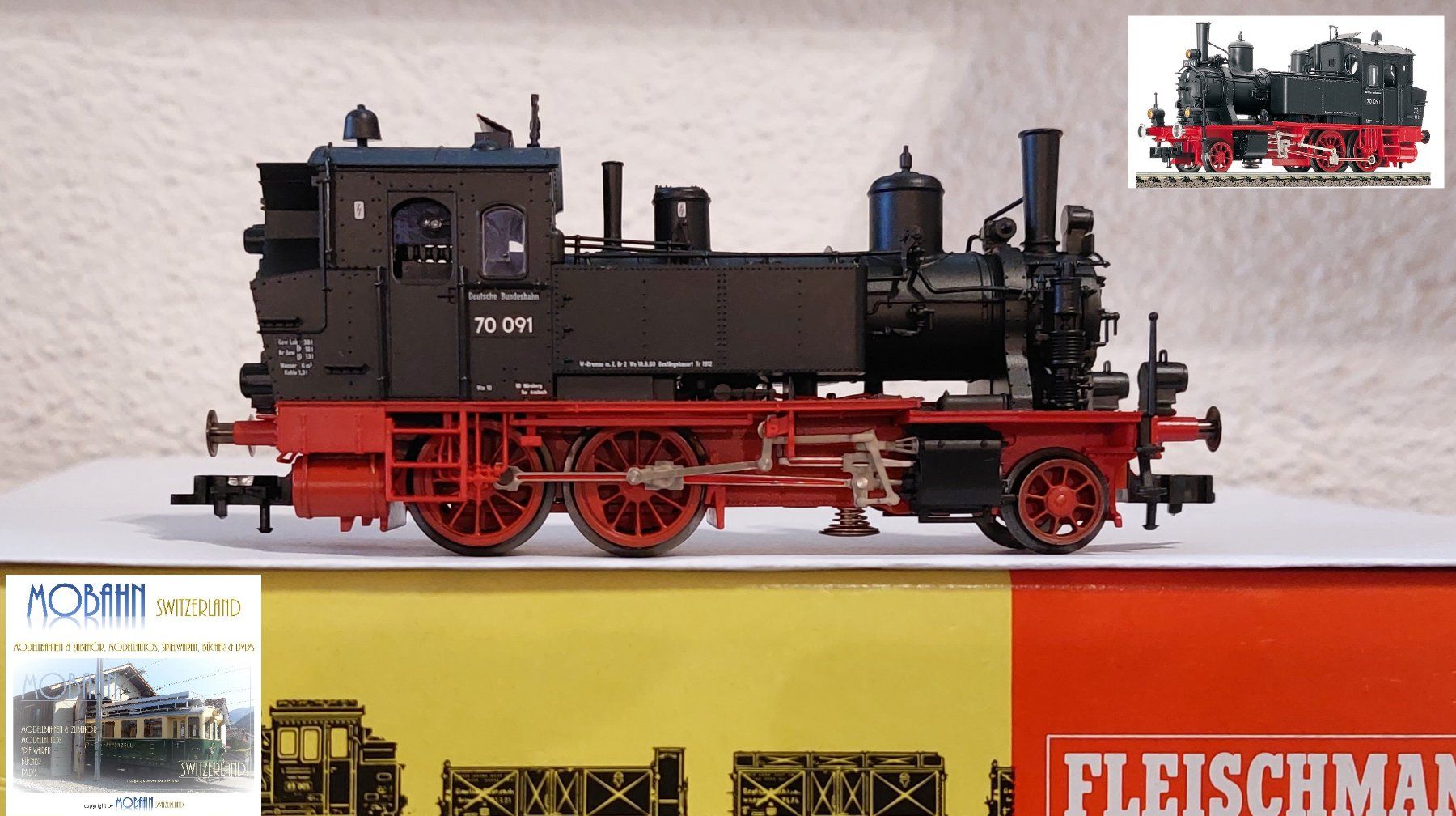 Fleischmann Modelleisenbahnen: Fleischmann 4070 - Tenderlok BR 70.0 der DB mit DSS – Neu (gemäss Beschreibung) aus Rotkreuz von MOBAHN-1zu87 1