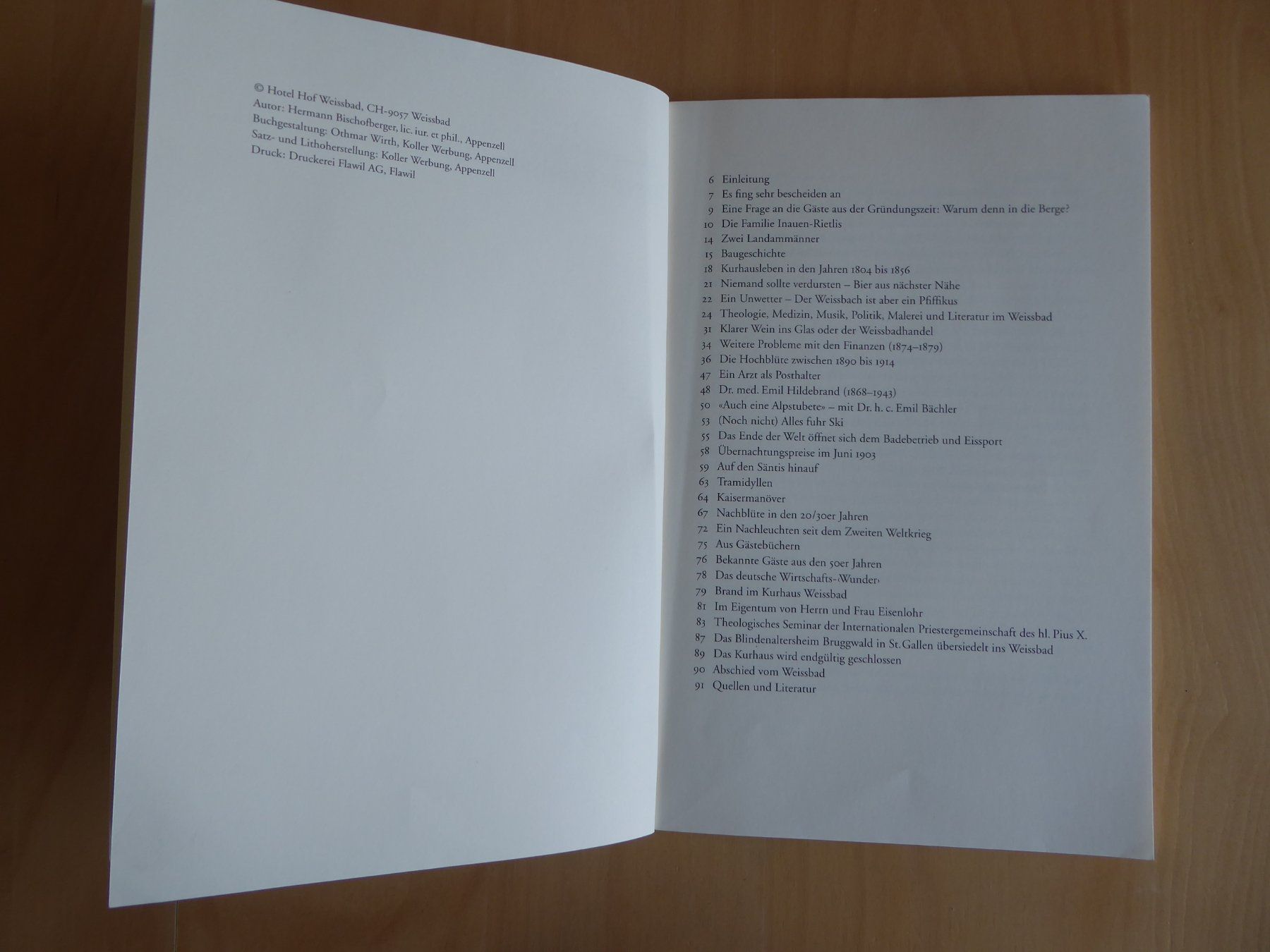 Libri: Hermann Bischofberger, Bewegte Weissbadgeschichte – Usato da Aadorf venduto da Dragonfisch 3