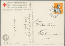 1944 - Pro Patria - Bundesfeierkarte - Stempel 1. August