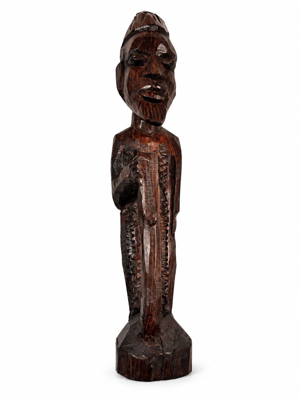 Skulpturen & Statuen: Geschnitzte Holzfigur – bärtiger Mann, ca. 33 cm – Gebraucht aus Zollikerberg von lin_yc2n 1