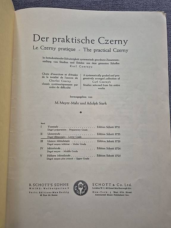 Libri: Klaviernoten "Der praktische Czerny" – Usato da Niederhasli venduto da mybluefish 1