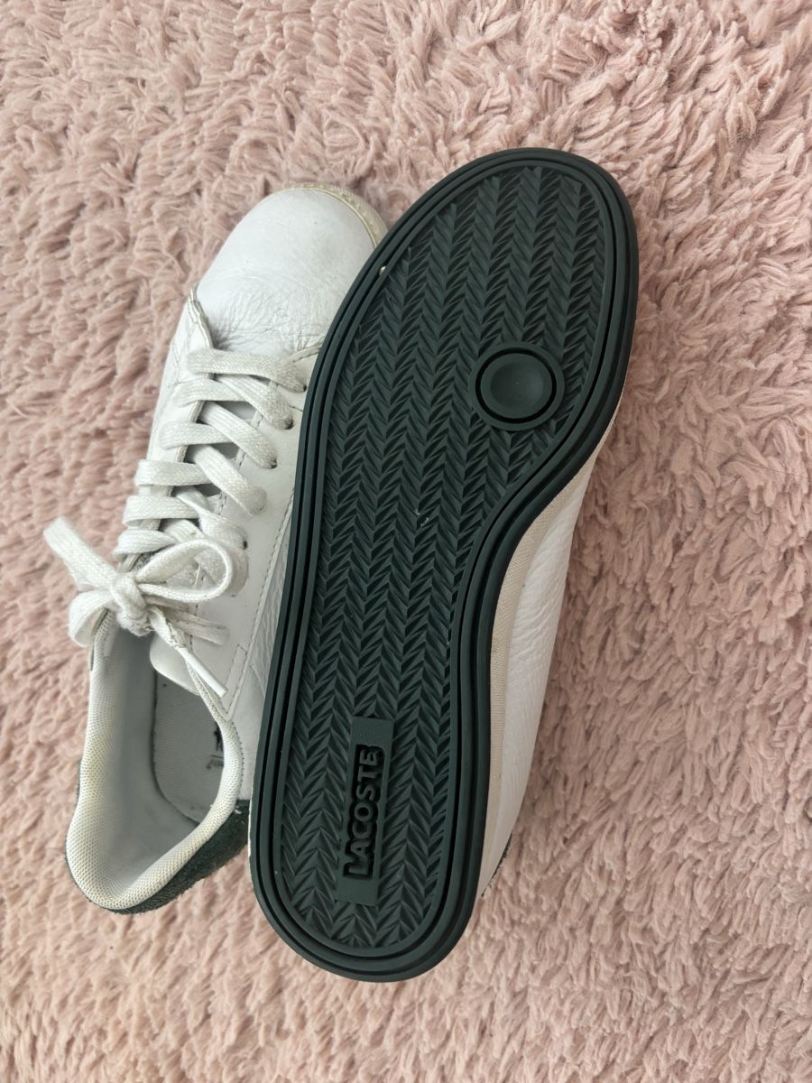 Lacoste Scarpe da donna: Lacoste Sneaker Weiss Leder/Wildleder Gr. 36 – Usato da Tann venduto da Dina.q 3