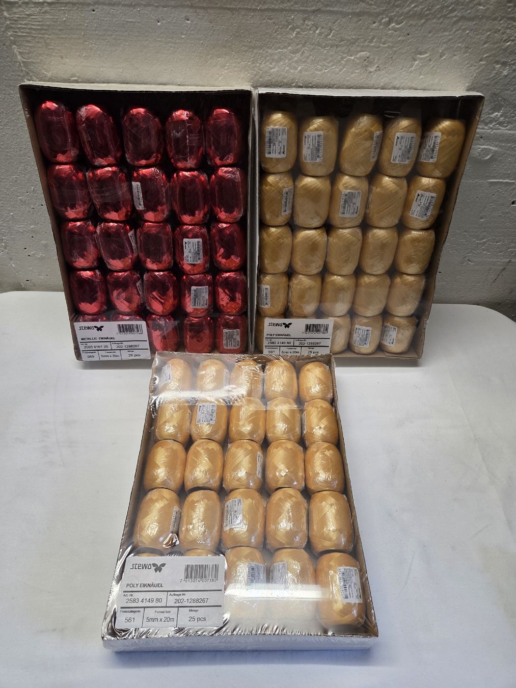 Dekobänder: Stewo Poly Eiknäuel Geschenkband  neu.. – Neu und originalverpackt aus Stans von Ducati16