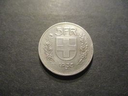 5.- Fr 1935 Superbe pièce   Superbe qualité