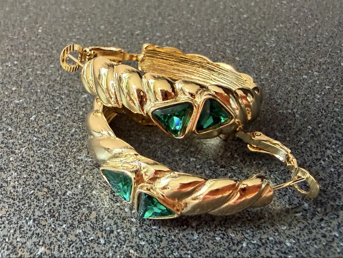 Orecchini pendenti & Orecchini a lobo: Vintage Ohrringe Clips Luxus Modeschmuck  – Usato da Lamone venduto da LaCantinaMagica