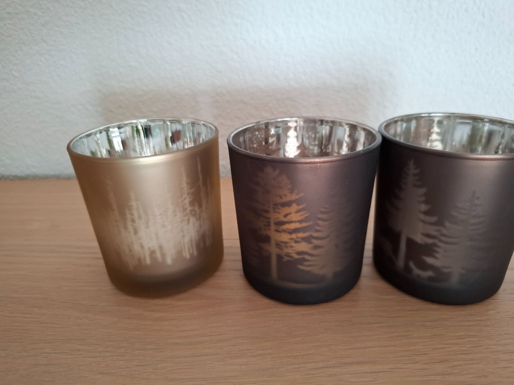 Toutes les décorations: 3 Glas Teelichtbecher – Neuf avec emballage d'origine à Dietikon par oldi53