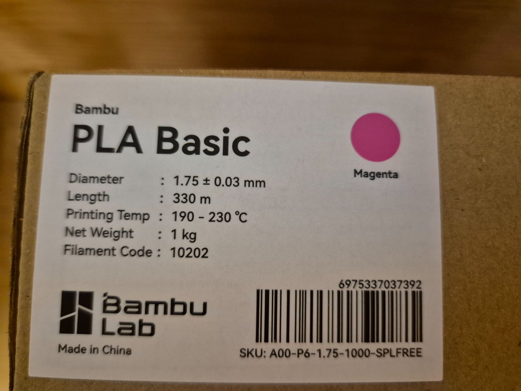 Bambu Lab Filament: Bambu Lab PLA Magenta Refill ohne Spule – Neu und originalverpackt aus Rickenbach b. Wil von agu_6jgz 1
