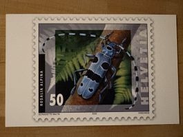 AK mit Tier Briefmarke Motiv von Bernadette Baltis