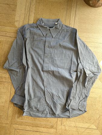 Warren & Parker Herren Hemd, Grau, XXL