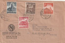 Deutsches Reich Brief mit Zensur 1941