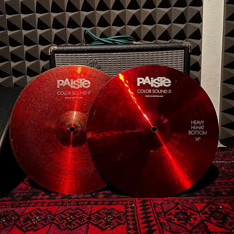 Paiste 14“ Color Sound 5 Red Heavy Hi-Hat | Kaufen auf Ricardo