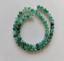 Myanmarjade, Beads 6mm, Strang