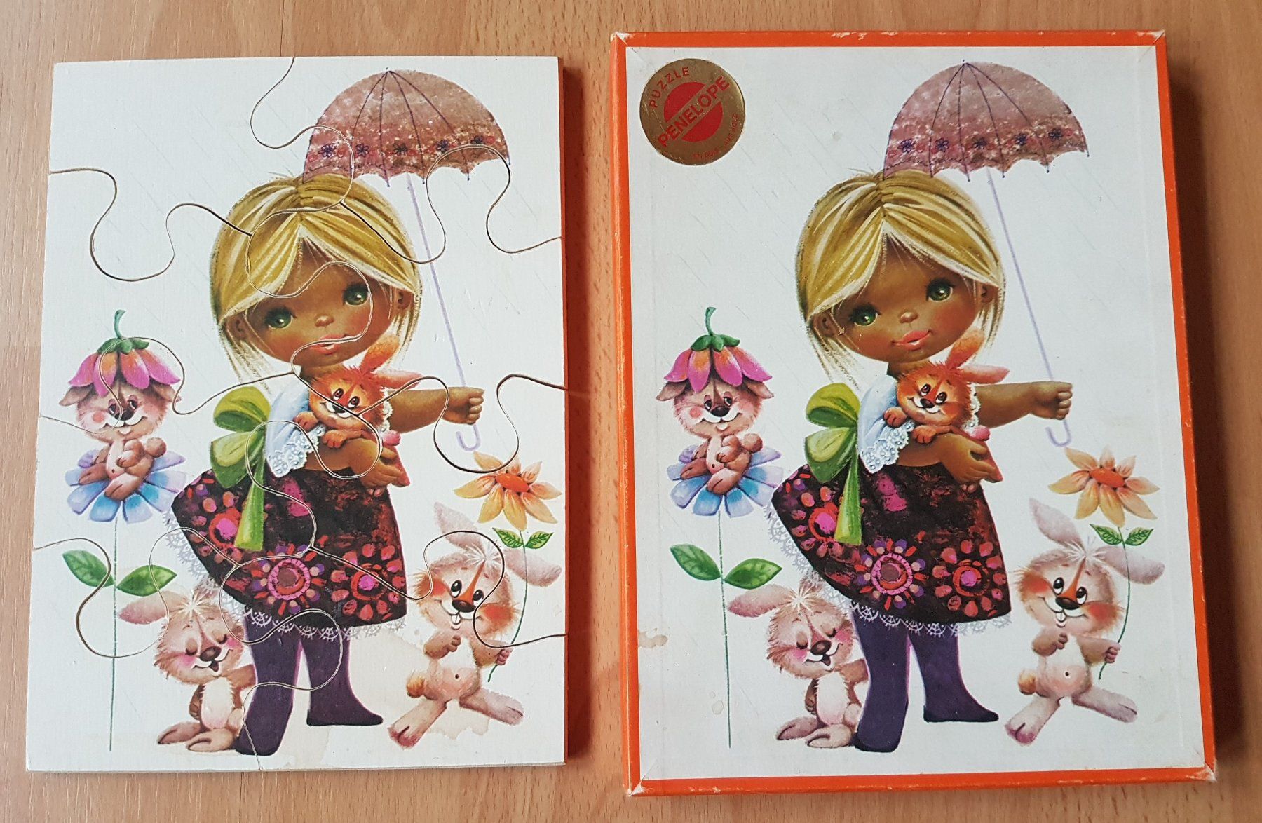Penelope Puzzles: RETRO HOLZPUZZLE / PENELOPE / MÄDCHEN – Gebraucht aus Sax von prinzenrollen 1