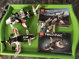 2 Sets Lego Technic 42057 Flugzeug und Helikopter