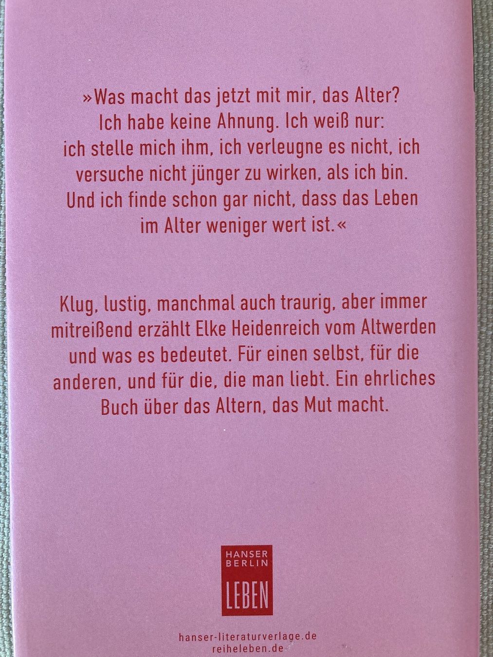 Libri: Elke Heidenreich, Altern – Usato da Baden venduto da Yoyo1 1