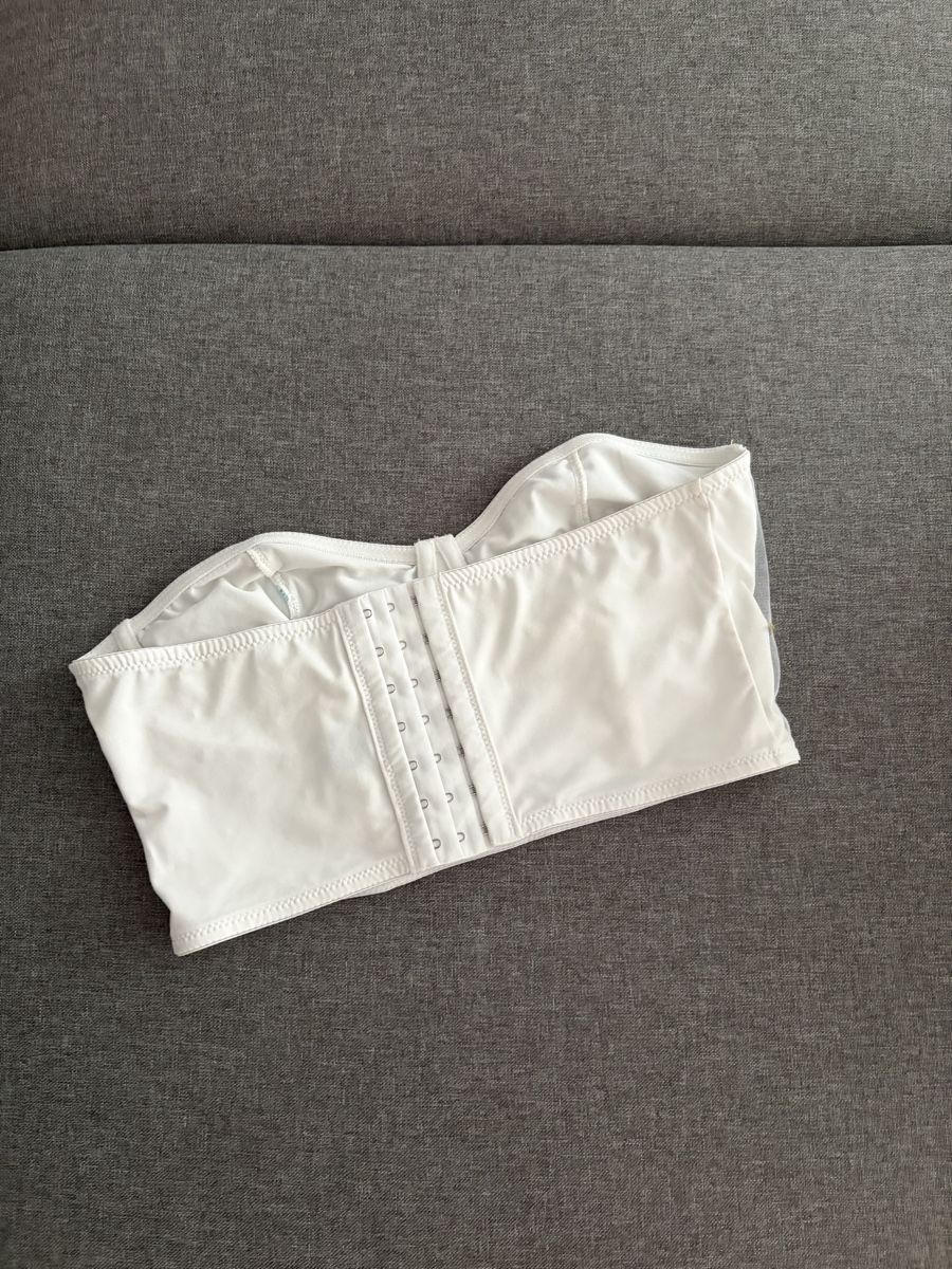Top: Corset fleuri blanc et bleu - taille XS/S – Nuovo (secondo la descrizione) da Villars-sur-Glâne venduto da jsa_1752 3