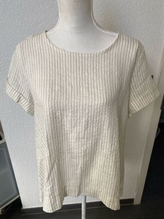 Marta Du Chateau Leinen- Viscose Bluse gestreift Gr. S/M neu