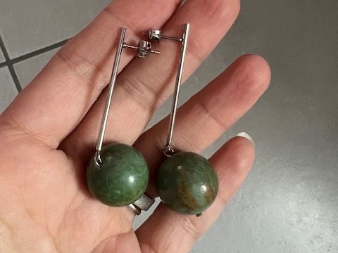 Ohrringe & -stecker: Grosse Jade Ohrringe - elegant/stylisch – Gebraucht aus Neerach von romiping 3