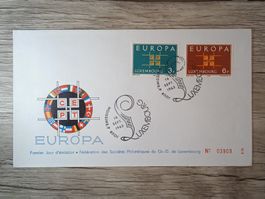 TR47 Enveloppe + Timbre Luxembourg 1963
