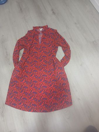 H&M Kleid, Grösse 40, Rot/Blaues Muster ,  Top zustand