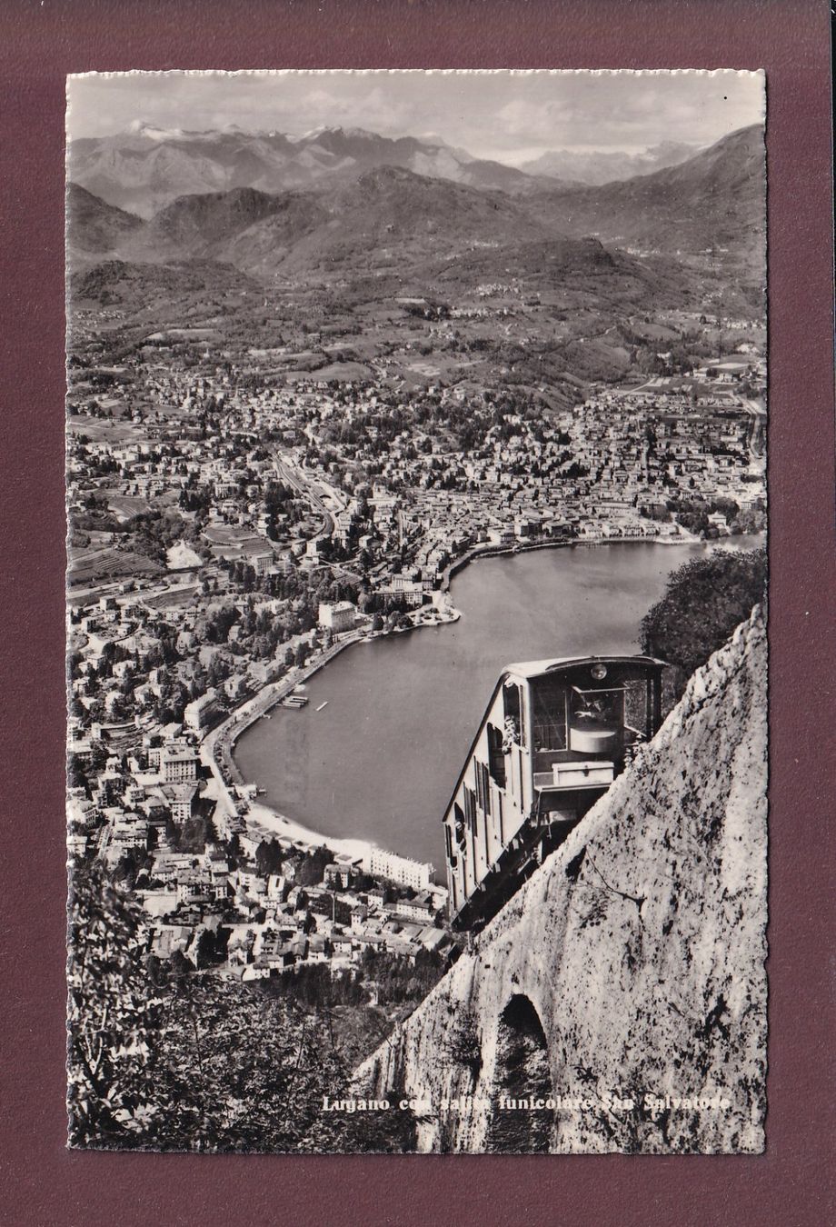 Ansichtskarten: LUGANO - Funicolare - 1948 – Gebraucht aus Pully von nicecards