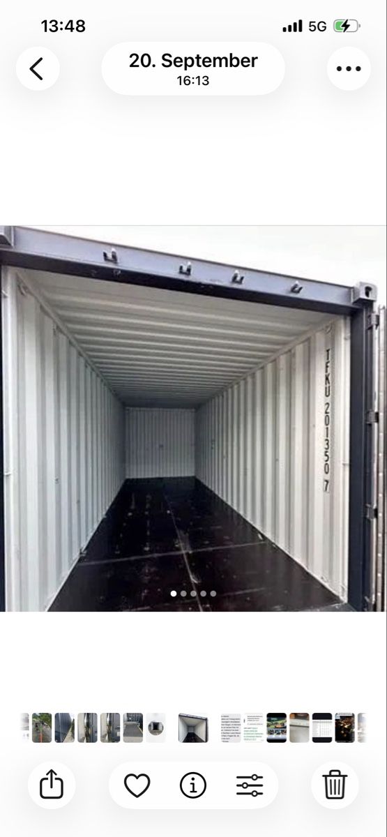 Contenitori edile: 40 Fuss ca Container – Usato da Krauchthal venduto da rhu_g7mq 2