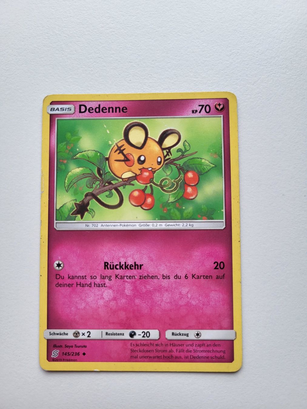 Pokémon Sammelbilder & Trading cards: Dedenne (Unified Minds 145/236) – Gebraucht aus Erlenbach ZH von ram_mjn5