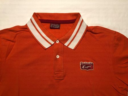 Onitsuka Tiger Poloshirt, Orange, Gr. XL (L) Top Zustand!