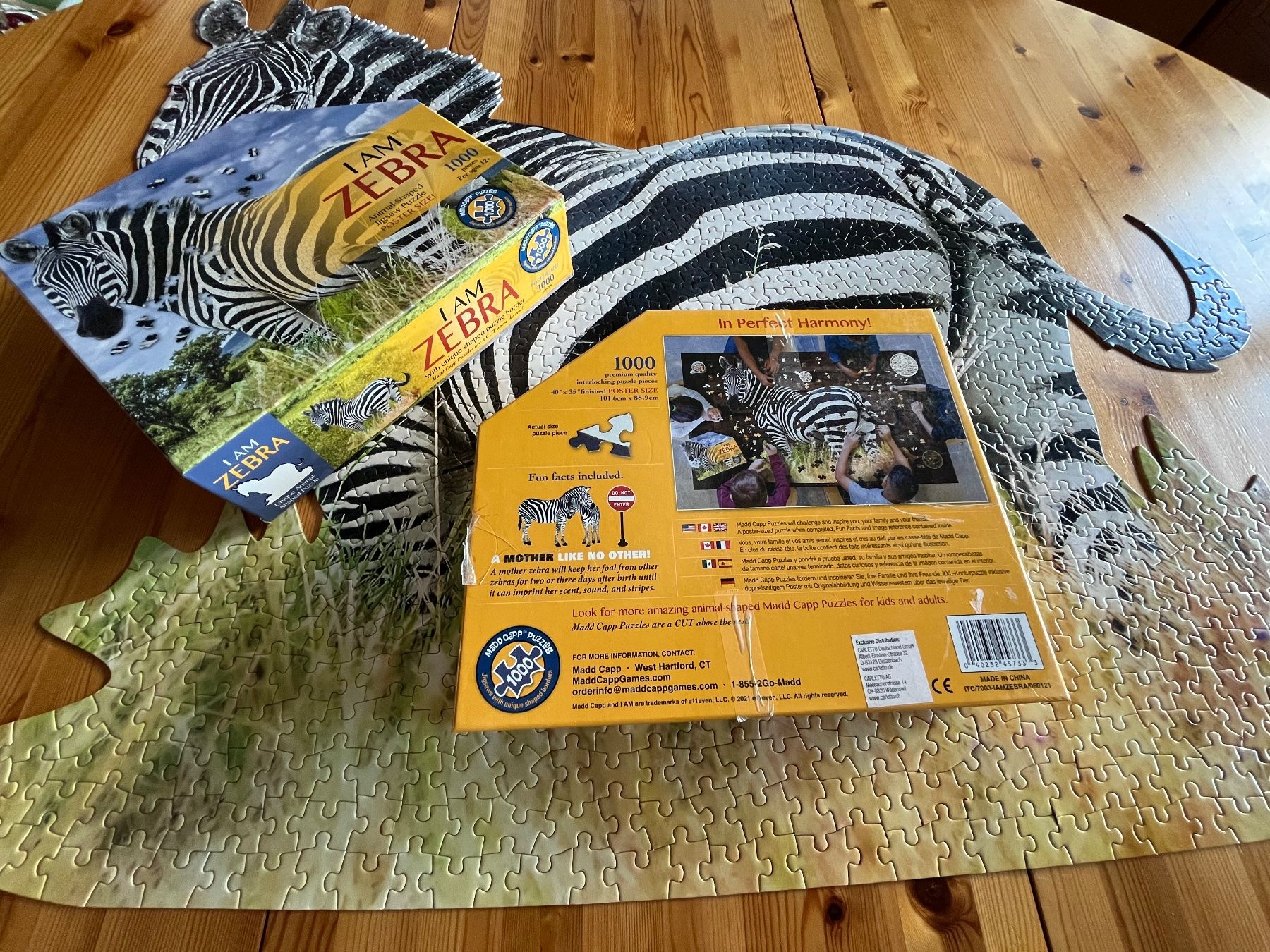 Puzzle: Zebra Puzzle, 1000 Teile – Usato da Zürich venduto da Gurkis 4