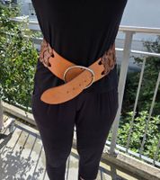 Breiter Gürtel Leder braun Grösse 85cm Tiger of Sweden