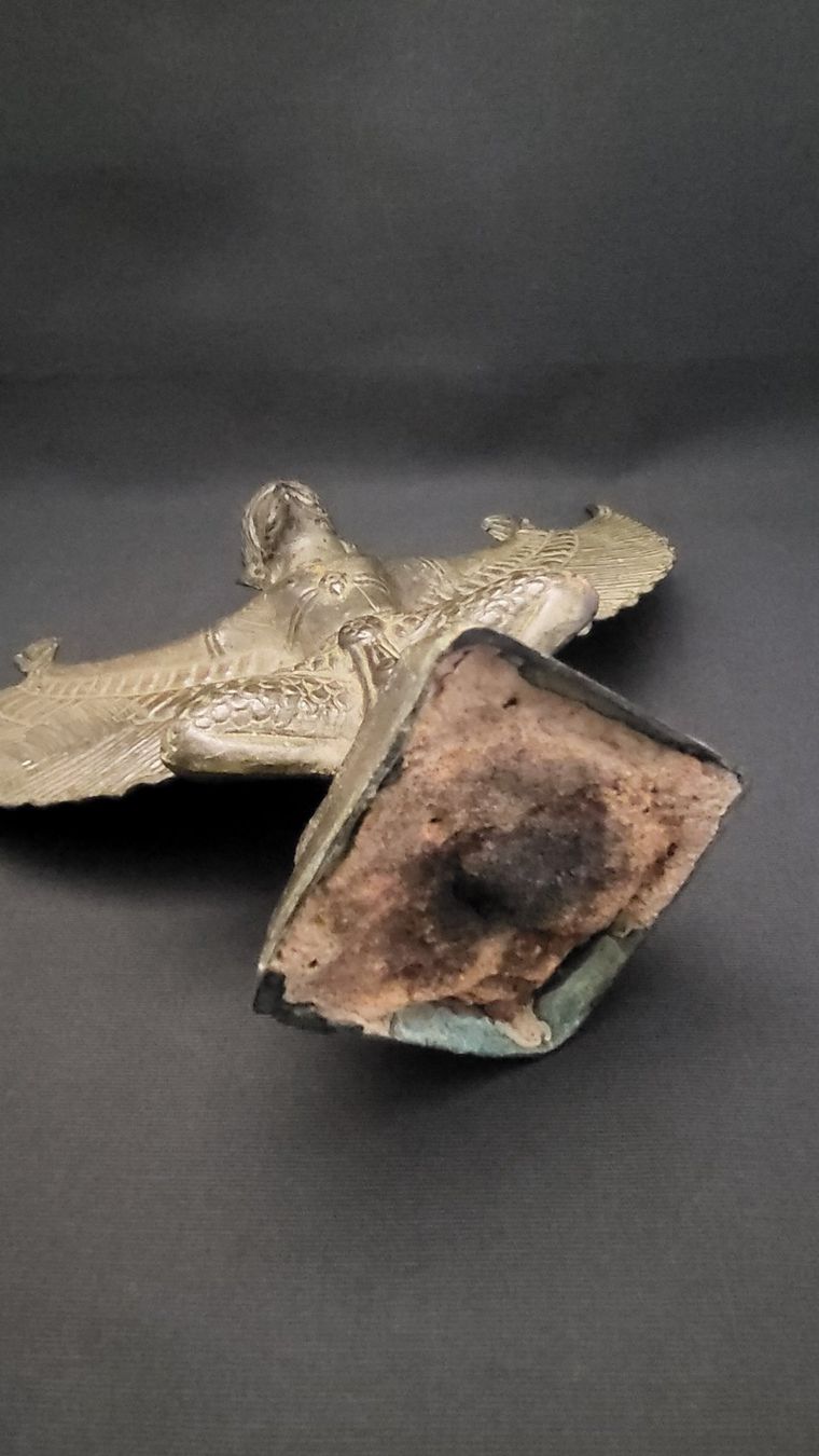 Statuette: Antike Bronze Garuda Statue, Schutz & Kraft – Usato da Basel venduto da spinne02 7