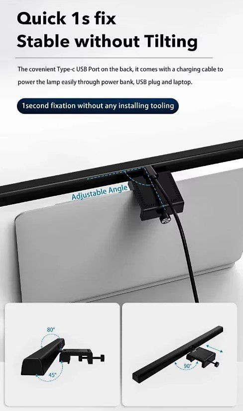 Lampade: Monitor Bildschirm Licht LED Beleuchtung 33cm mit USB Kabel – Nuovo e nell'imballaggio originale da Rorschacherberg venduto da mir_hgk2 3