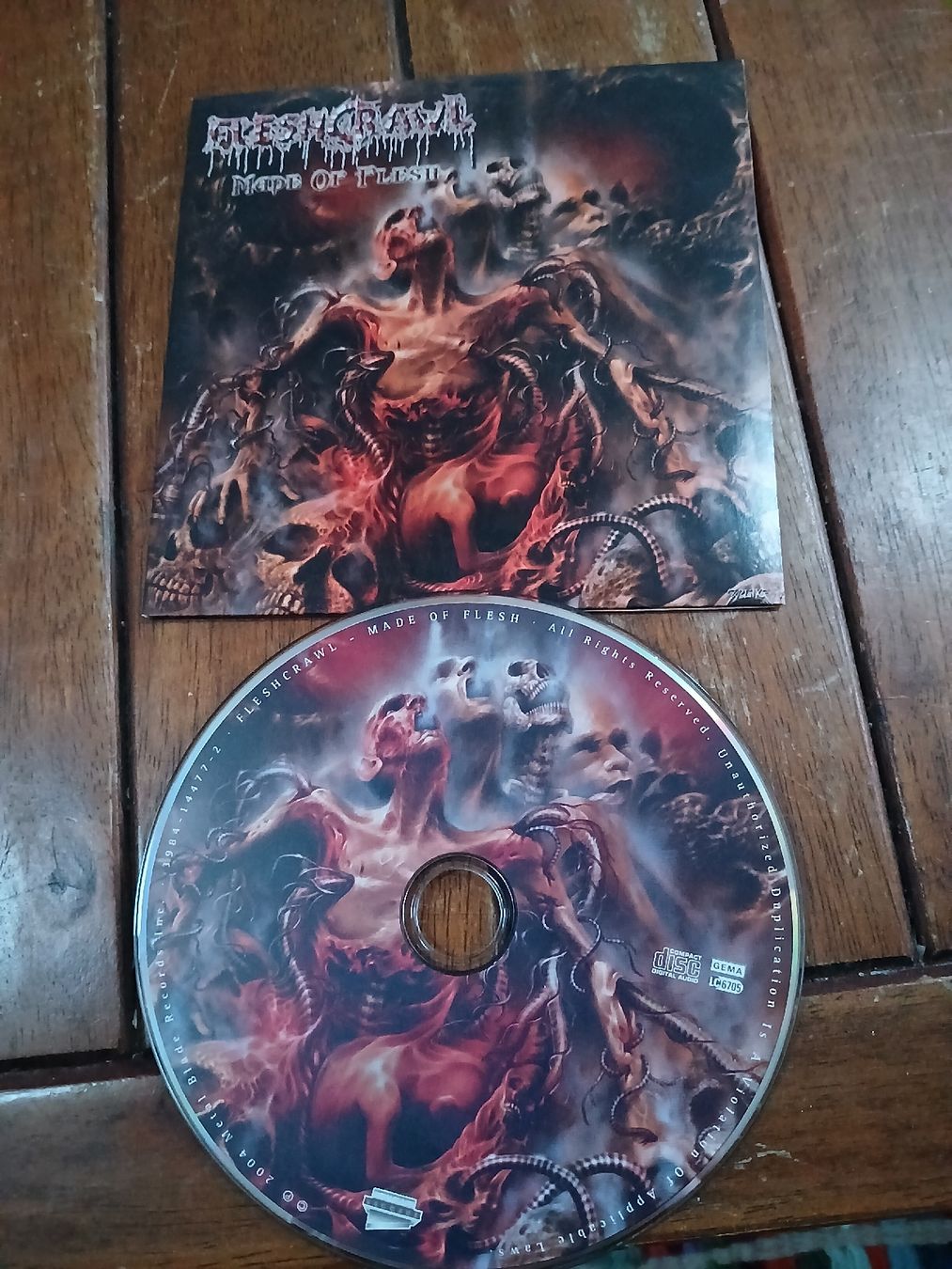 CDs: fleshcrawl - made...(promo) – Gebraucht aus St-Cergue von VeganWarrior