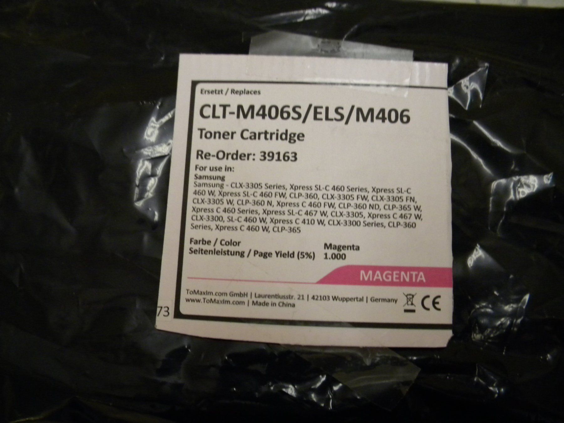 Samsung Cartouches & Toner: CLT-M406S – Neuf (Voir description) à Bühler par Wini100 1