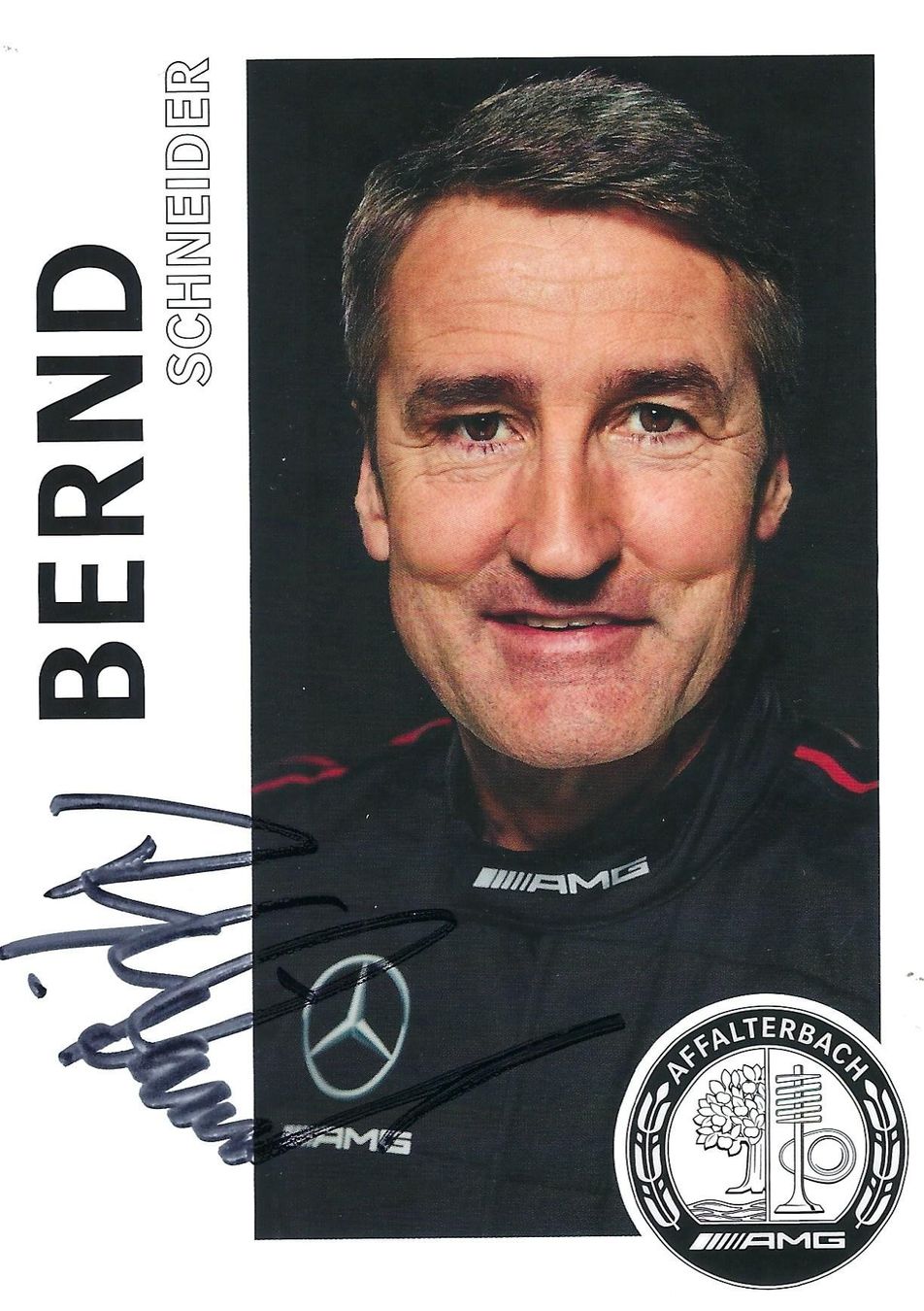 Autografi: Autogrammkarte, Bernd Schneider, Mercedes – Usato da Aarburg venduto da Hktm