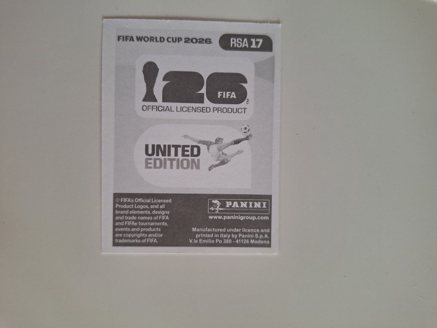 Panini Carte collezionabili: Panini WM 26 - Forster Lyle- RSA 17 – Nuovo (secondo la descrizione) da Tennwil venduto da mal_2fhf 1