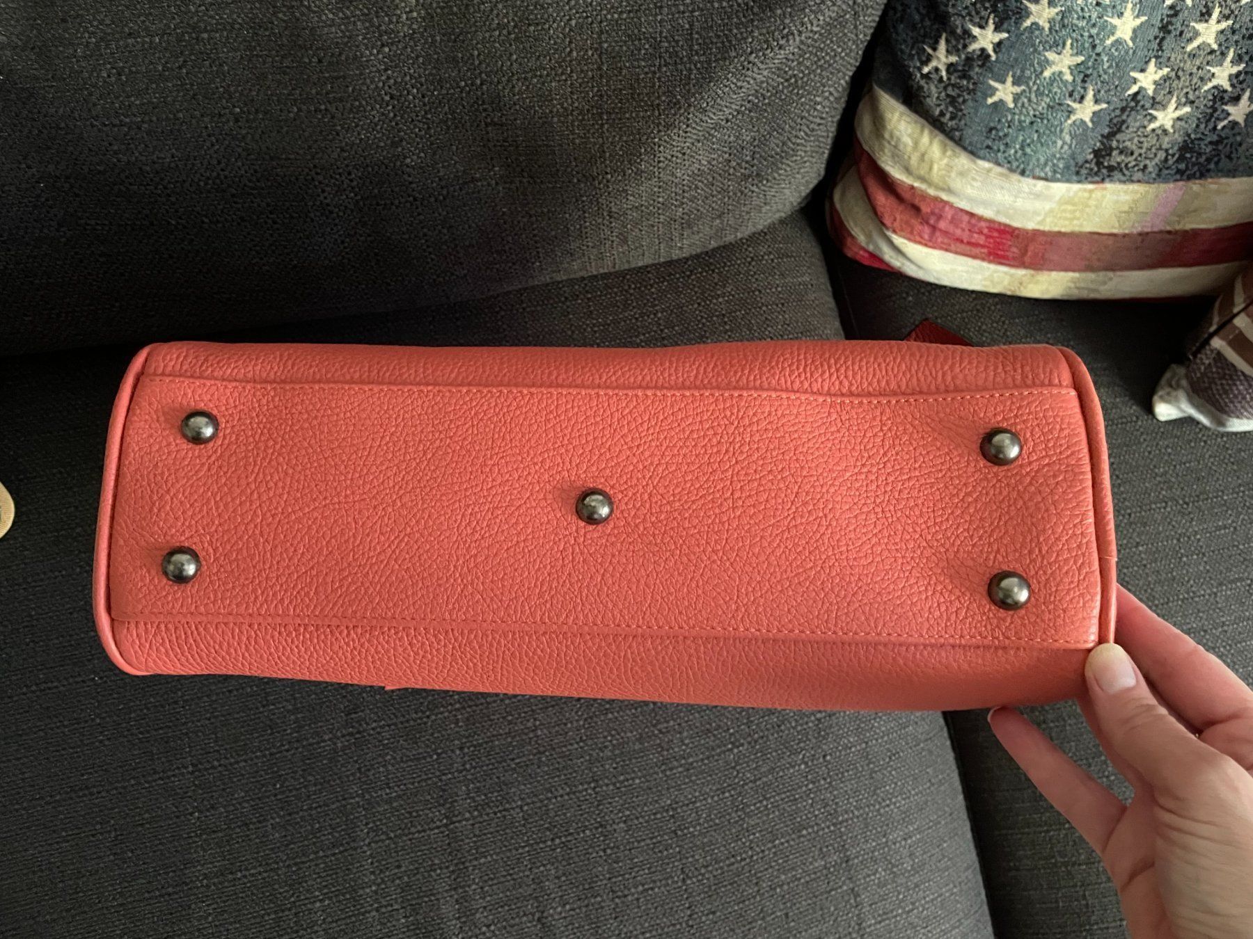 Taschen für Damen: Borsa color salmone con tracolla nuova – Neu (gemäss Beschreibung) aus Meilen von val_tsv8 3