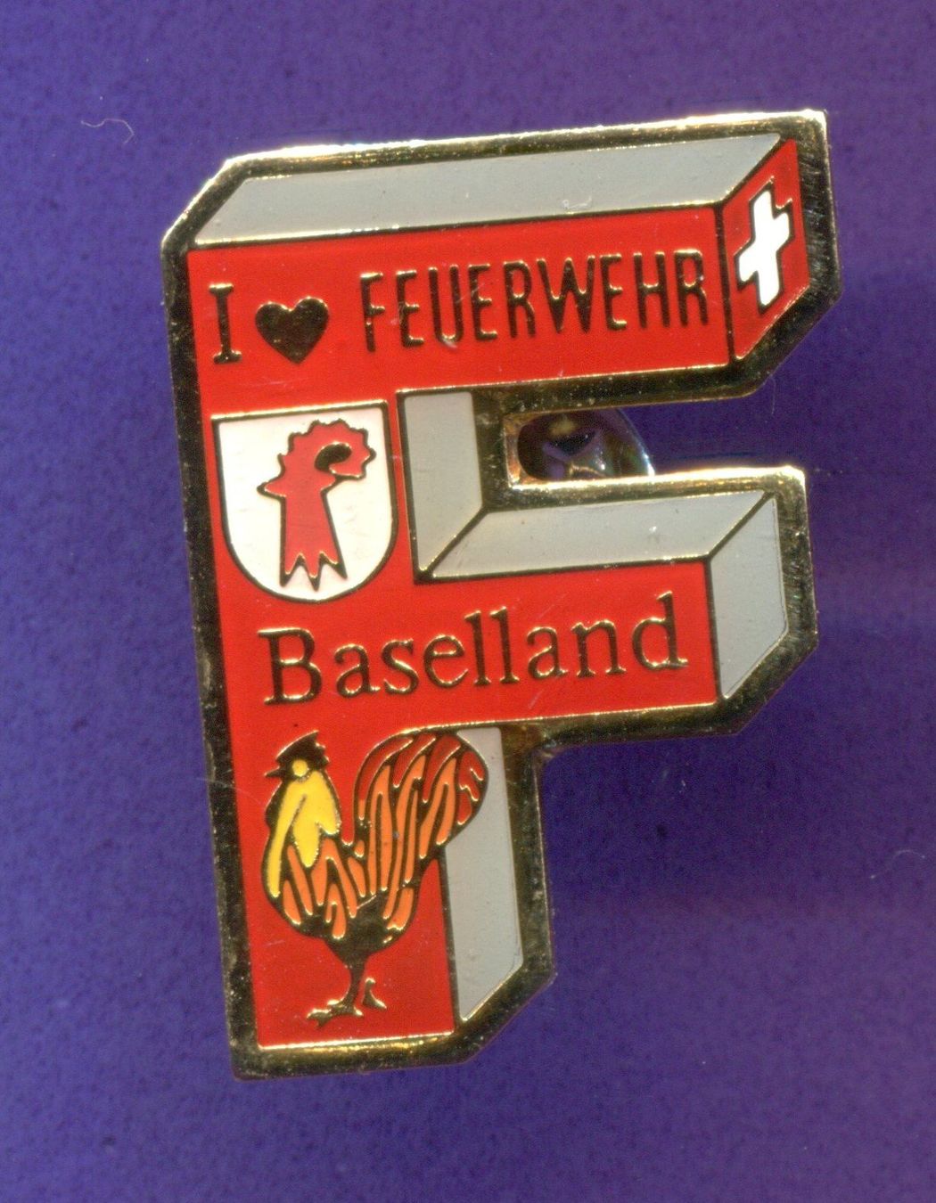 Placchette & Badge: Feuerwehr  BASELLAND – Usato da Winterthur venduto da Sammleroase