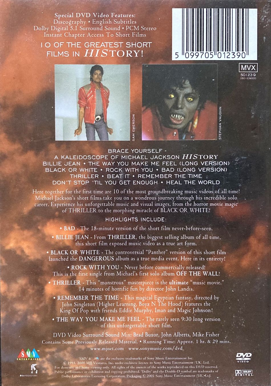 Tutti i DVDs: MICHAEL JACKSON - VIDEO GREATEST HITS – Usato da Bottens venduto da hotter-than-hell 1