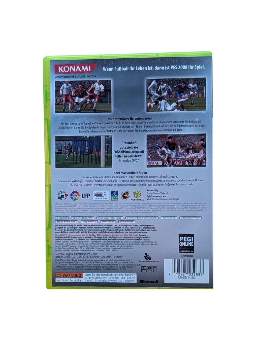 Microsoft Giochi: Pro Evolution Soccer 2008 Xbox 360 ohne Anleitung – Usato da Domat/Ems venduto da IsseldorsShop 1
