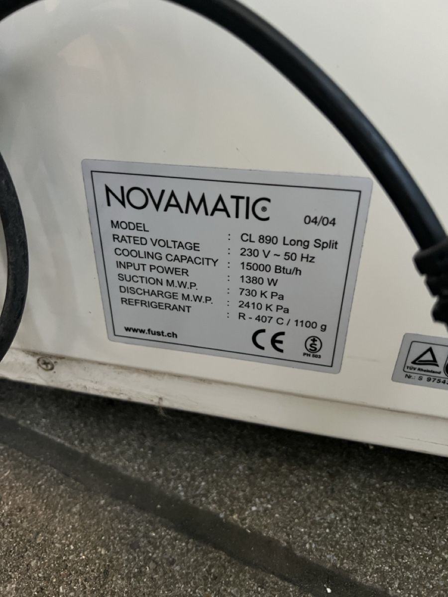 Novamatic Condizionatori: Novamatic CL 890 Long Split Mobile Klimaanlage gebraucht – Usato da Dietikon venduto da  3