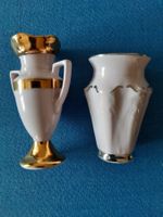 rosa Porzellan  von H+C Tschechien:  kleine Vase und Amphore