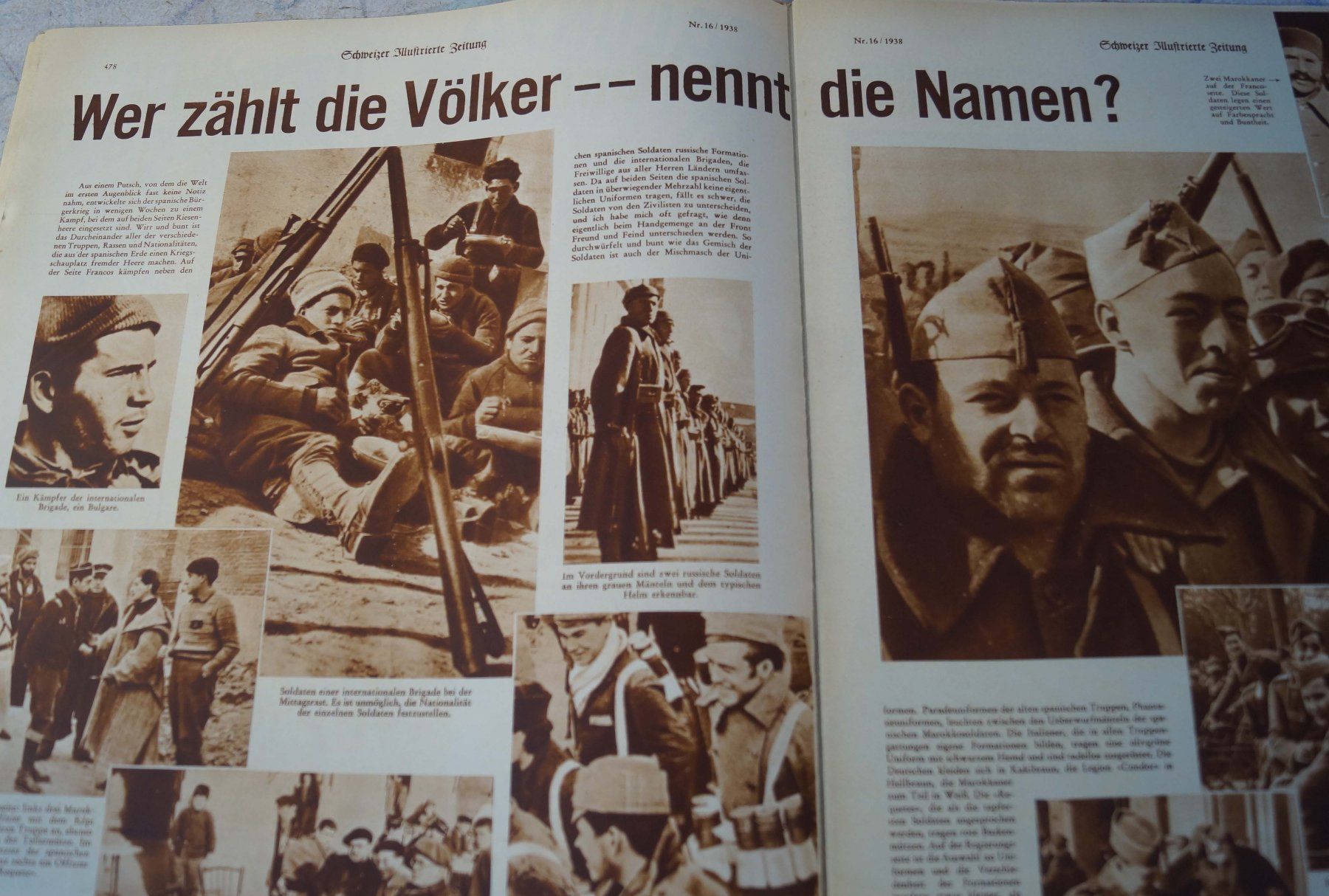 Zeitschriften & Magazine: Schweizer Illustrierte  1938 Spanien  Bürgerkrieg – Gebraucht aus Härkingen von sammelbecken 4