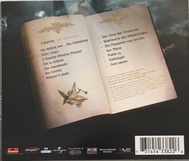 CD: E Nomine – Das Testament – Usato da Grüningen venduto da azulgris 1