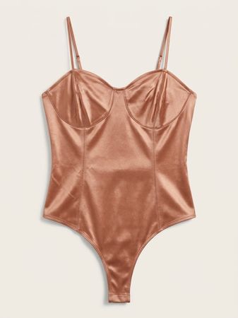 Body Old Navy colore bronzo raso spalline regolabili