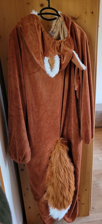 Fuchs Kostüm Set Kunstpelz | Maske & Handschuhe Für Cosplay & Halloween