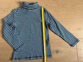 Rollkragenshirt gestreift, Gr. 110/116, Top!